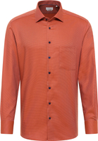 MODERN FIT Shirt in terracotta structured