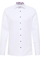 SLIM FIT Cover Shirt in white plain