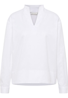 Soft Luxury Shirt Blouse in off-white vlakte