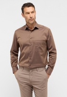 COMFORT FIT Cover Shirt in chestnut plain