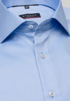 MODERN FIT Cover Shirt in medium blue plain