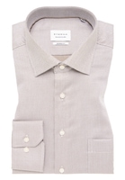 MODERN FIT Shirt in taupe structured