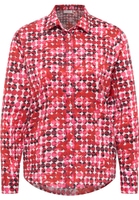 shirt-blouse in pink printed