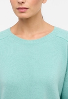 Gebreide pullover in mint vlakte