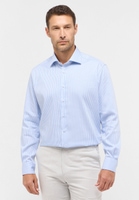 MODERN FIT Shirt in light blue striped