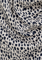 shirt-blouse in white/navy printed