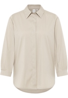 Signature Shirt Blouse in stone vlakte