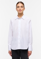 shirt-blouse in white/black striped