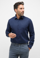 MODERN FIT Shirt in navy plain