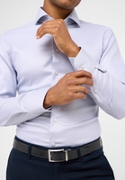 SLIM FIT Shirt in silver structured