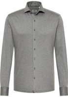 SLIM FIT Jersey Shirt in silver plain