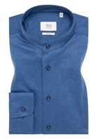 SLIM FIT Jersey Shirt in blau unifarben