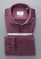 SLIM FIT Soft Luxury Shirt in lila unifarben