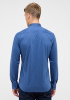 SLIM FIT Jersey Shirt in blauw vlakte