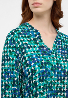 tunic in green printed