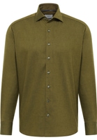 COMFORT FIT Shirt in khaki plain