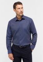 MODERN FIT Hemd in navy strukturiert