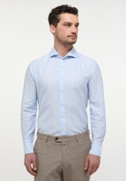 SLIM FIT Linen Shirt bleu ciel uni