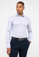 SLIM FIT Shirt in silver structured