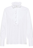 Signature Shirt Blouse in wit vlakte