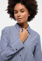 shirt-blouse in navy striped