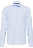 SLIM FIT Linen Shirt in himmelblau unifarben