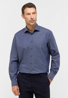 COMFORT FIT Shirt in smoke blue plain