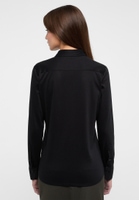 Jersey Shirt Blouse in black plain