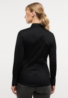 Satin Shirt Blouse in black plain