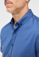 SLIM FIT Jersey Shirt in blue plain