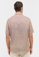 MODERN FIT Linen Shirt in karamel vlakte