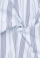 Blouse in indigo striped