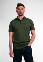 MODERN FIT Polo shirt in dark green plain