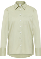 shirt-blouse in sage green plain