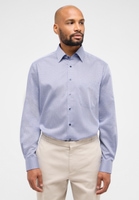 COMFORT FIT Shirt in blue/light blue printed