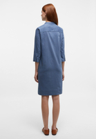 Shirt dress in dark indigo plain