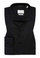 SLIM FIT Cover Shirt in black plain