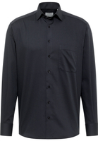 COMFORT FIT Shirt in black structured