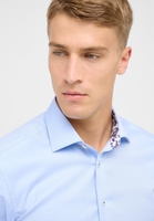 SLIM FIT Cover Shirt in hellblau unifarben