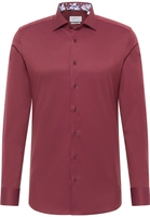 SLIM FIT Cover Shirt in bordeaux vlakte