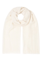 Scarf in off-white plain