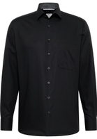 COMFORT FIT Shirt in black plain