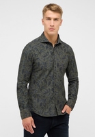 SLIM FIT Shirt in khaki printed