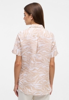 shirt-blouse in beige printed