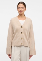 Gilet en tricot beige uni