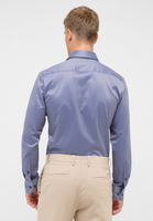 SLIM FIT Luxury Shirt in stahlgrau unifarben