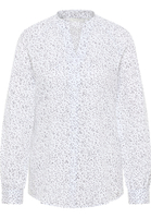 shirt-blouse in white/black printed