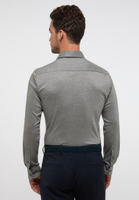 SLIM FIT Jersey Shirt in silver plain