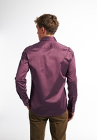 SLIM FIT Soft Luxury Shirt in lila unifarben