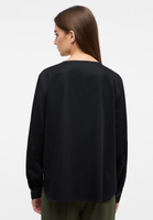 Satin Shirt Blouse in black plain